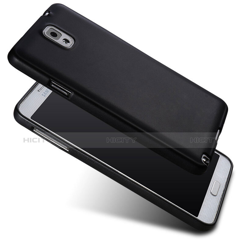 Funda Silicona Ultrafina Goma para Samsung Galaxy Note 3 N9000 Negro
