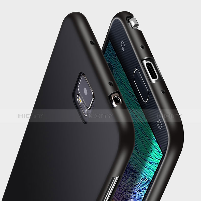 Funda Silicona Ultrafina Goma para Samsung Galaxy Note 4 Duos N9100 Dual SIM Negro