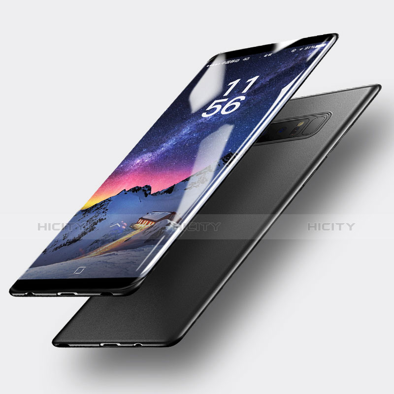 Funda Silicona Ultrafina Goma para Samsung Galaxy Note 8 Duos N950F Negro