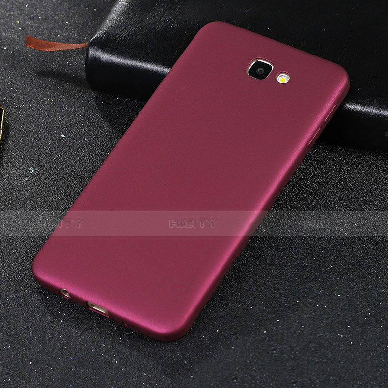 Funda Silicona Ultrafina Goma para Samsung Galaxy On7 (2016) G6100 Rojo