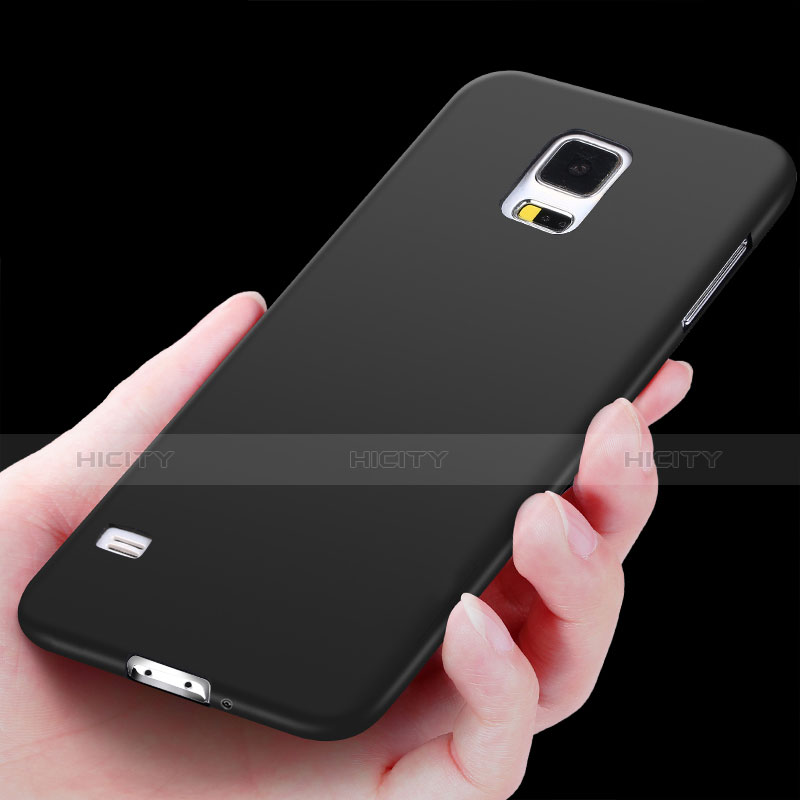 Funda Silicona Ultrafina Goma para Samsung Galaxy S5 Duos Plus Negro