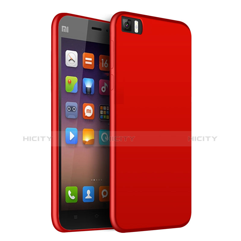 Funda Silicona Ultrafina Goma para Xiaomi Mi 3 Rojo
