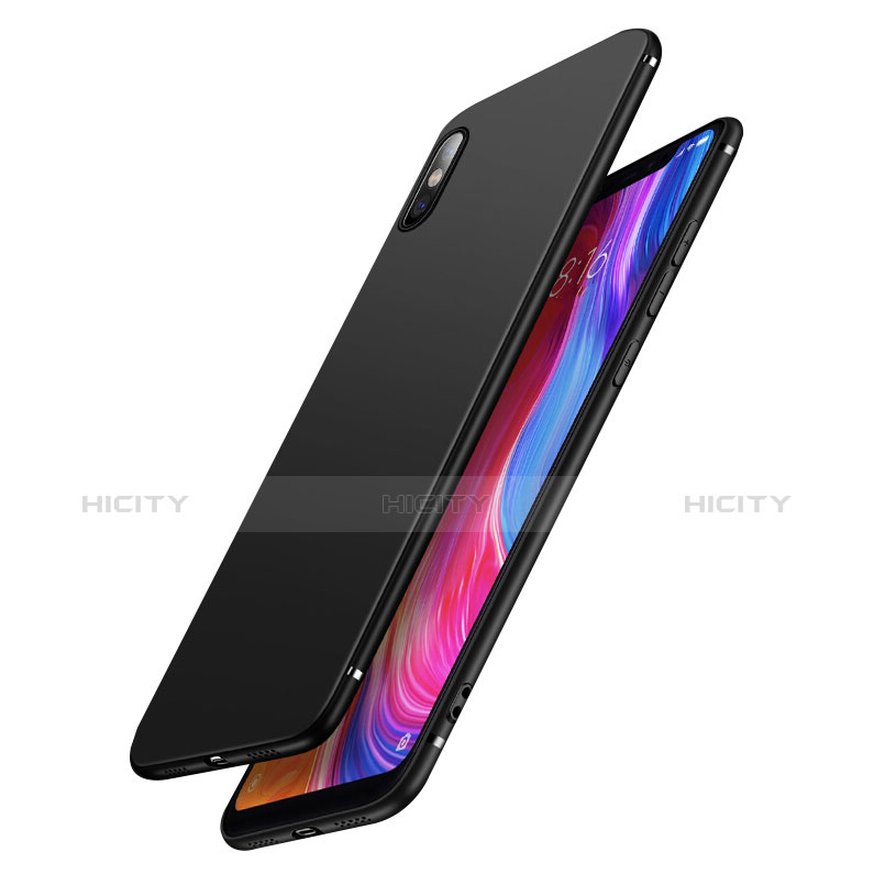 Funda Silicona Ultrafina Goma para Xiaomi Mi 8 Pro Global Version Negro