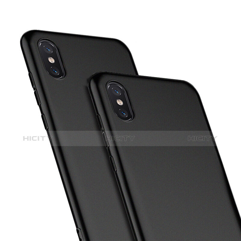 Funda Silicona Ultrafina Goma para Xiaomi Mi 8 Screen Fingerprint Edition Negro