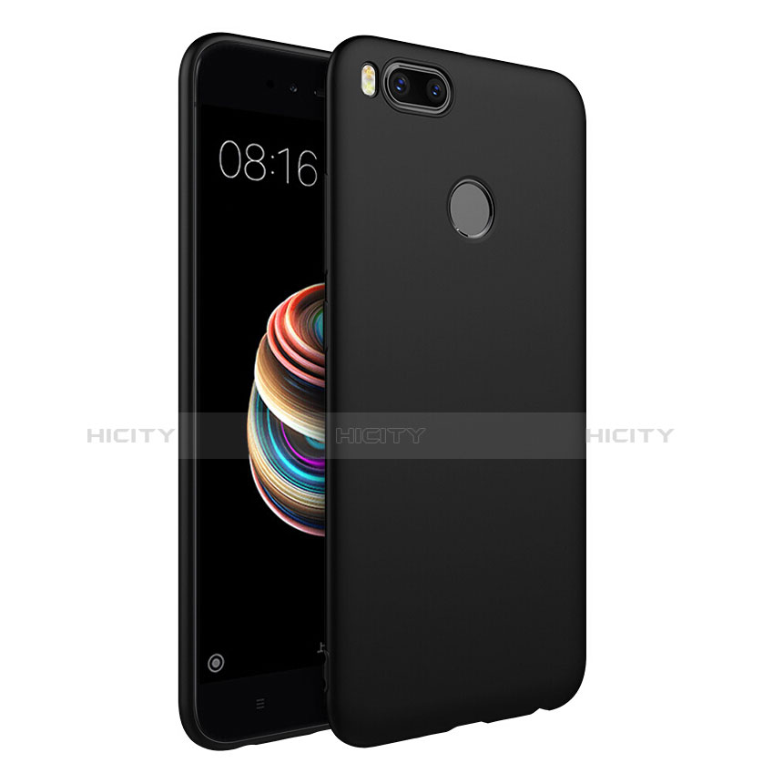 Funda Silicona Ultrafina Goma para Xiaomi Mi A1 Negro