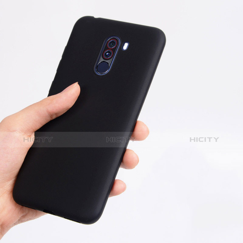 Funda Silicona Ultrafina Goma para Xiaomi Pocophone F1 Negro