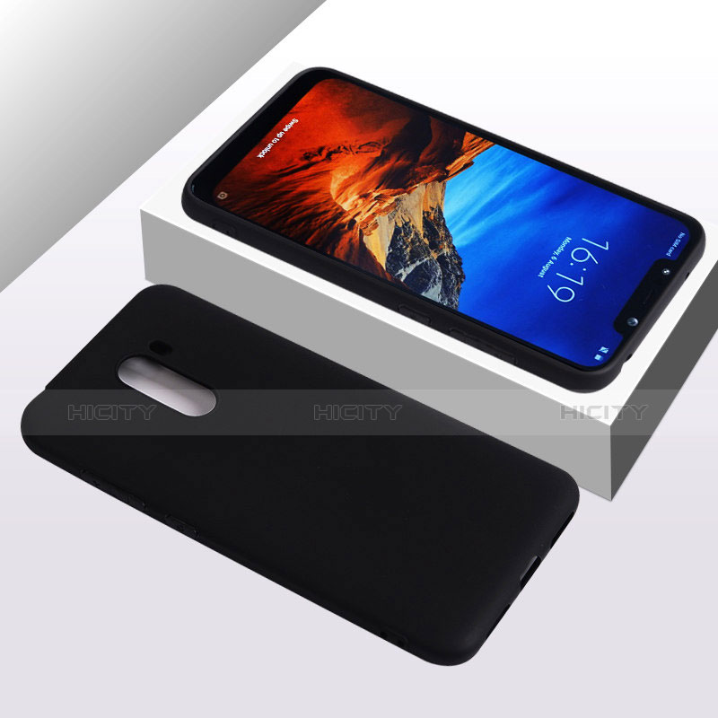 Funda Silicona Ultrafina Goma para Xiaomi Pocophone F1 Negro