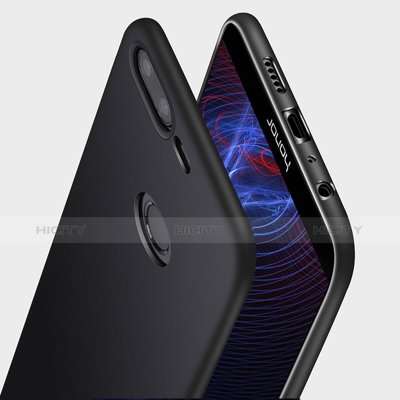 Funda Silicona Ultrafina Goma Q03 para Huawei Honor 9 Lite Negro