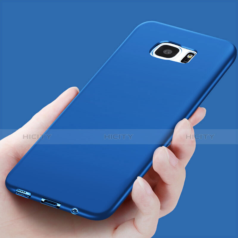 Funda Silicona Ultrafina Goma R06 para Samsung Galaxy S7 Edge G935F Azul