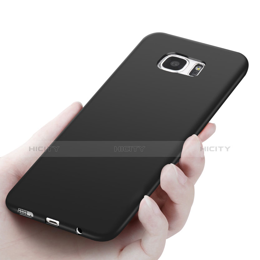 Funda Silicona Ultrafina Goma R06 para Samsung Galaxy S7 Edge G935F Negro