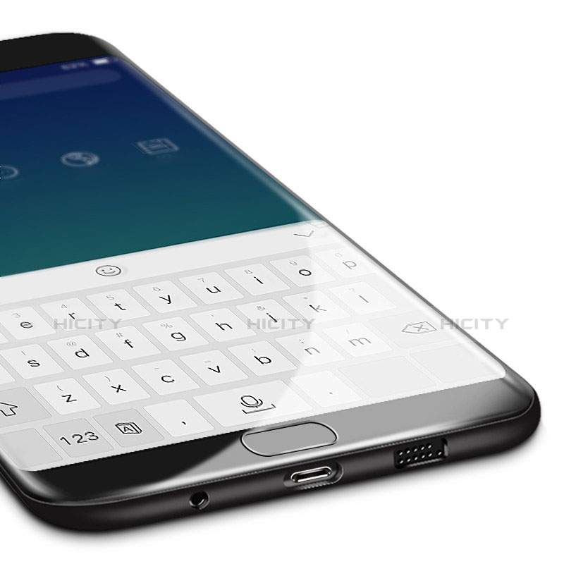 Funda Silicona Ultrafina Goma R06 para Samsung Galaxy S7 Edge G935F Negro