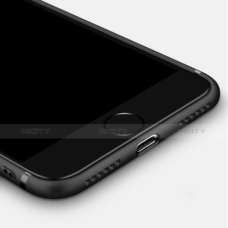 Funda Silicona Ultrafina Goma S02 para Apple iPhone 8 Negro