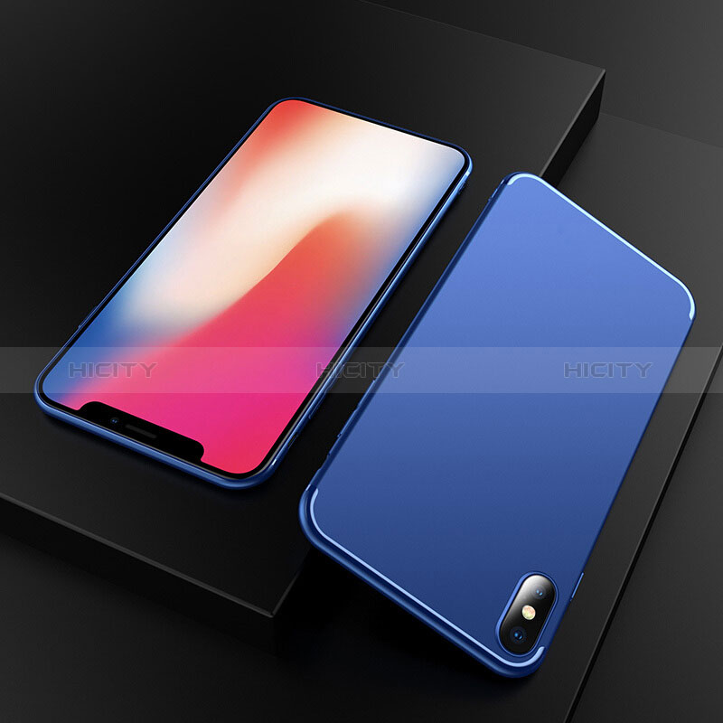 Funda Silicona Ultrafina Goma S02 para Apple iPhone Xs Max Azul