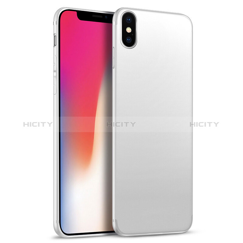 Funda Silicona Ultrafina Goma S02 para Apple iPhone Xs Max Blanco