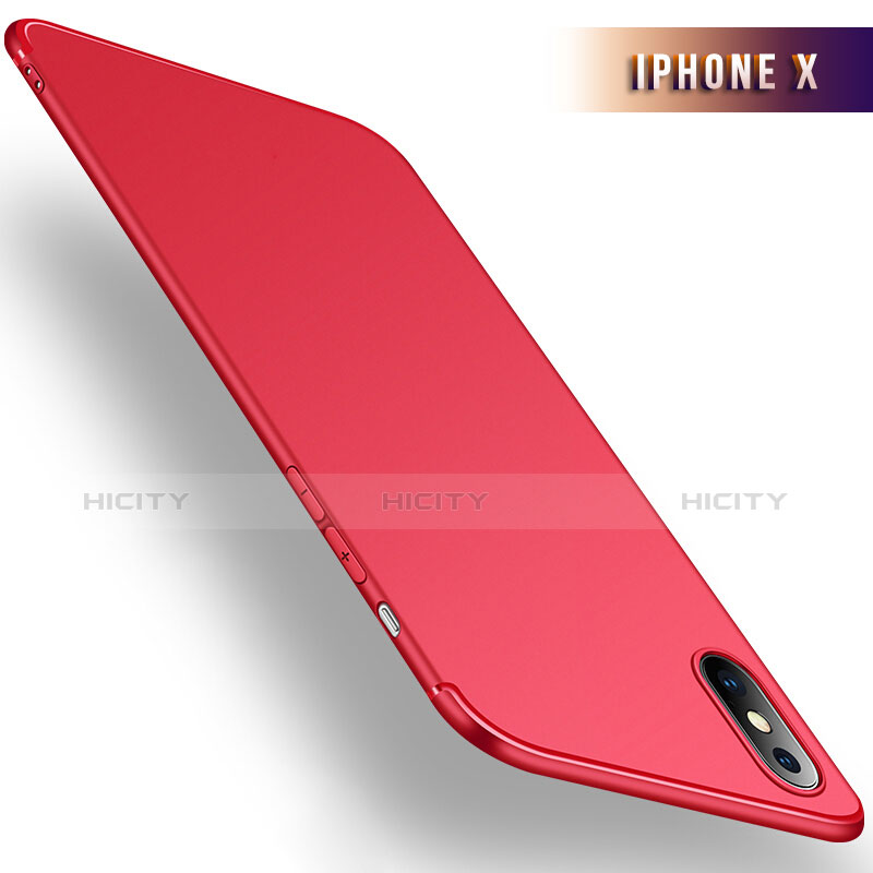 Funda Silicona Ultrafina Goma S02 para Apple iPhone Xs Rojo