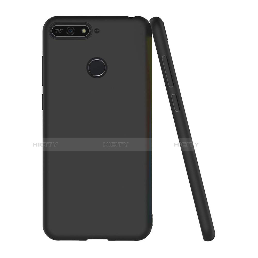 Funda Silicona Ultrafina Goma S02 para Huawei Enjoy 8e Negro