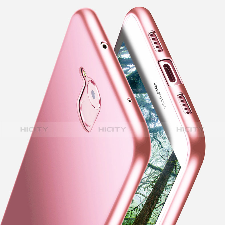 Funda Silicona Ultrafina Goma S02 para Huawei Honor 6C Rosa