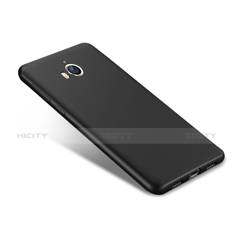 Funda Silicona Ultrafina Goma S02 para Huawei Y5 (2017) Negro