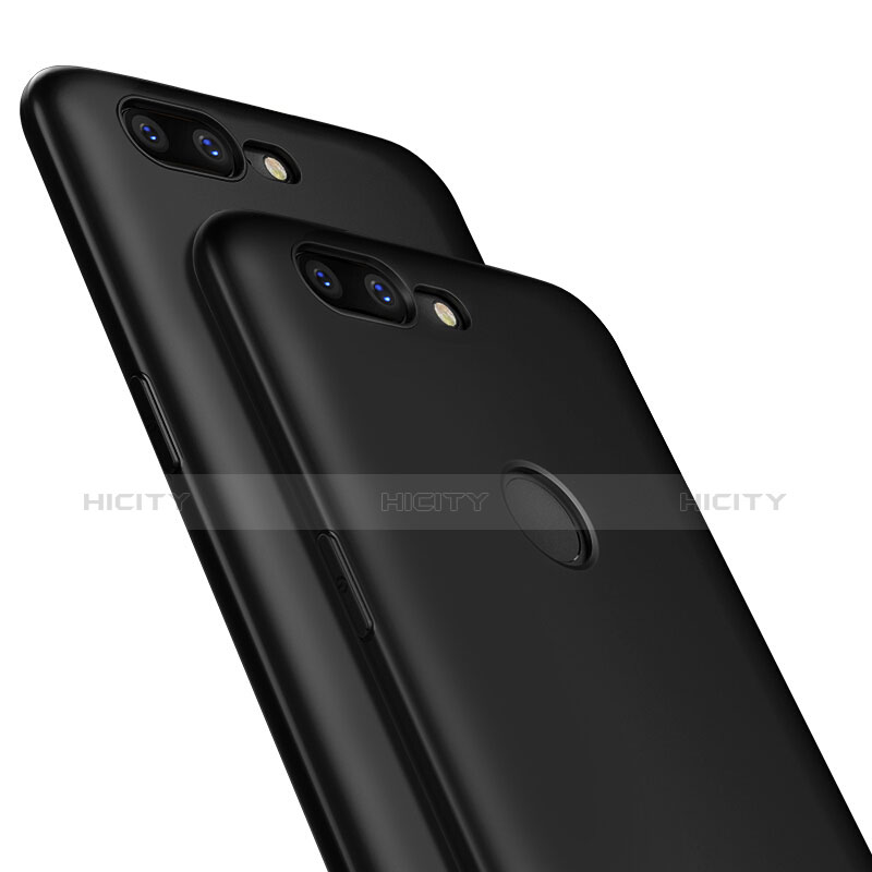 Funda Silicona Ultrafina Goma S02 para OnePlus 5T A5010 Negro