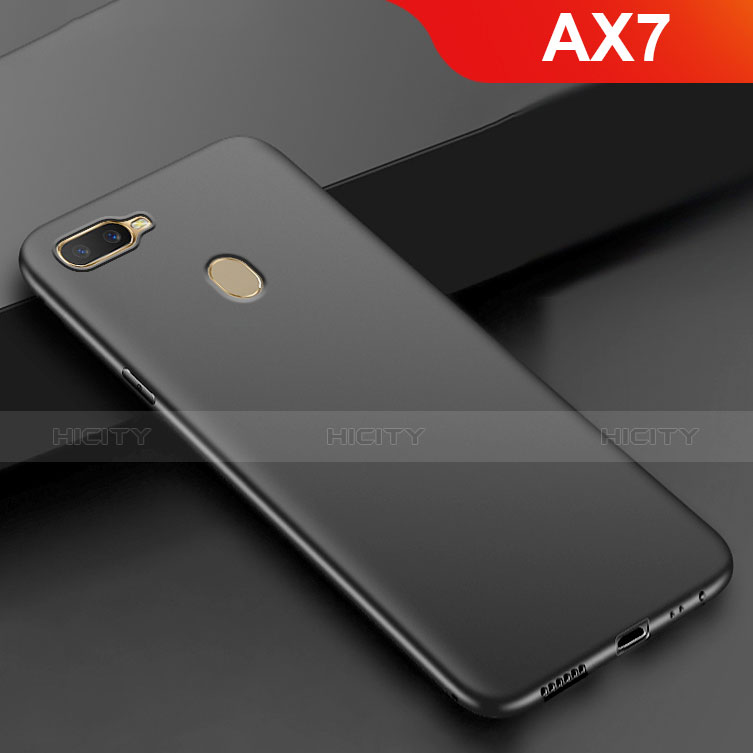 Funda Silicona Ultrafina Goma S02 para Oppo AX7 Negro