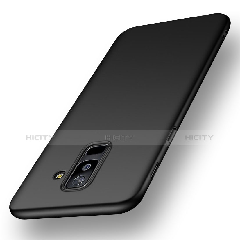 Funda Silicona Ultrafina Goma S02 para Samsung Galaxy A6 Plus Negro