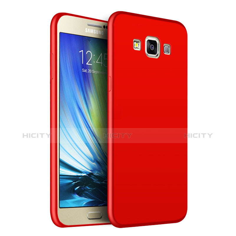 Funda Silicona Ultrafina Goma S02 para Samsung Galaxy A7 Duos SM-A700F A700FD Rojo