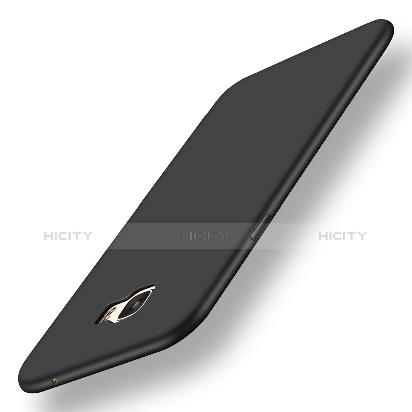 Funda Silicona Ultrafina Goma S02 para Samsung Galaxy C7 Pro C7010 Negro