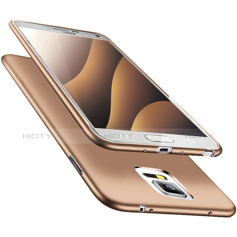 Funda Silicona Ultrafina Goma S02 para Samsung Galaxy Note 4 SM-N910F Oro