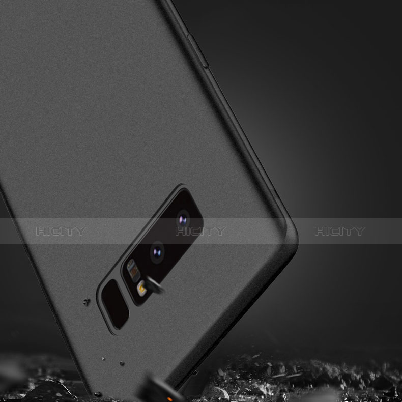 Funda Silicona Ultrafina Goma S02 para Samsung Galaxy Note 8 Duos N950F Negro