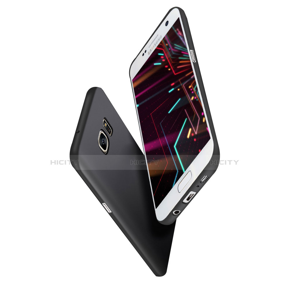 Funda Silicona Ultrafina Goma S02 para Samsung Galaxy S7 Edge G935F Negro