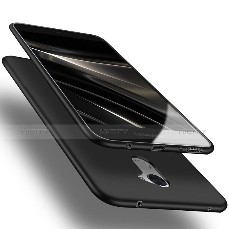 Funda Silicona Ultrafina Goma S03 para Huawei Enjoy 7 Plus Negro
