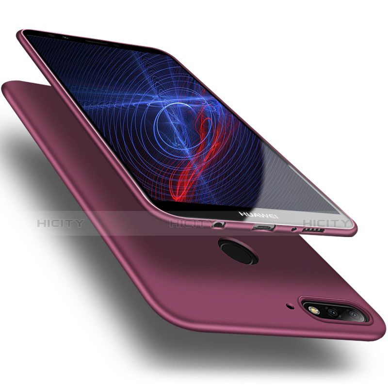 Funda Silicona Ultrafina Goma S03 para Huawei Enjoy 8 Morado