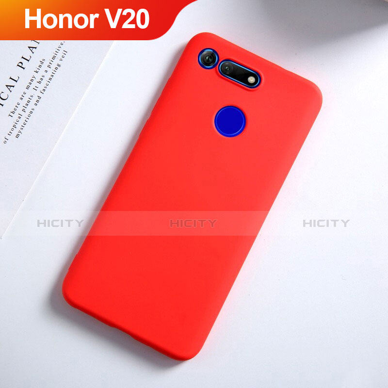 Funda Silicona Ultrafina Goma S03 para Huawei Honor V20 Rojo