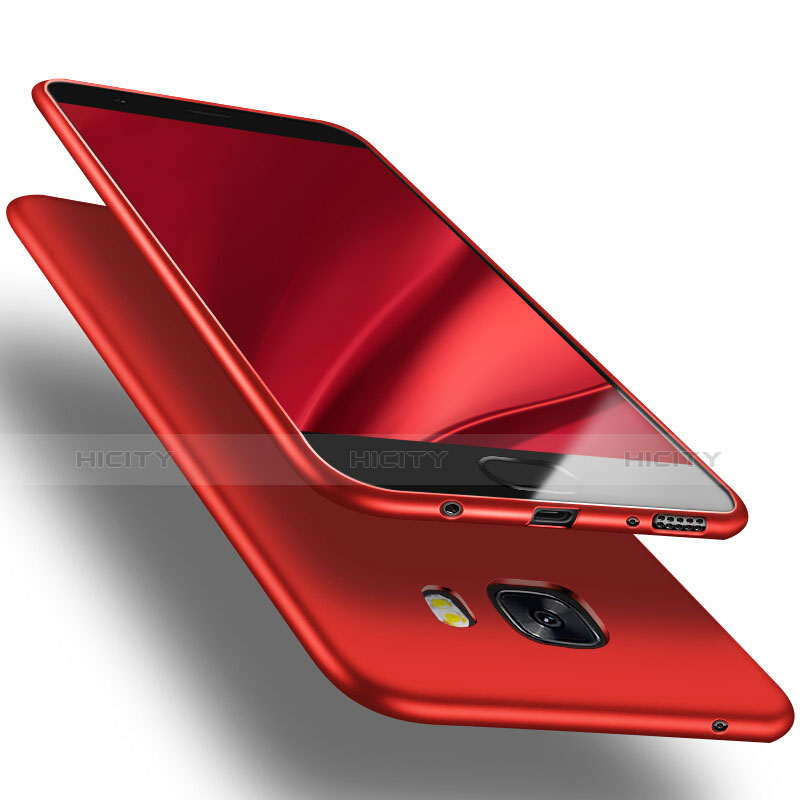 Funda Silicona Ultrafina Goma S03 para Samsung Galaxy C9 Pro C9000 Rojo