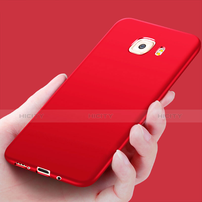 Funda Silicona Ultrafina Goma S03 para Samsung Galaxy C9 Pro C9000 Rojo