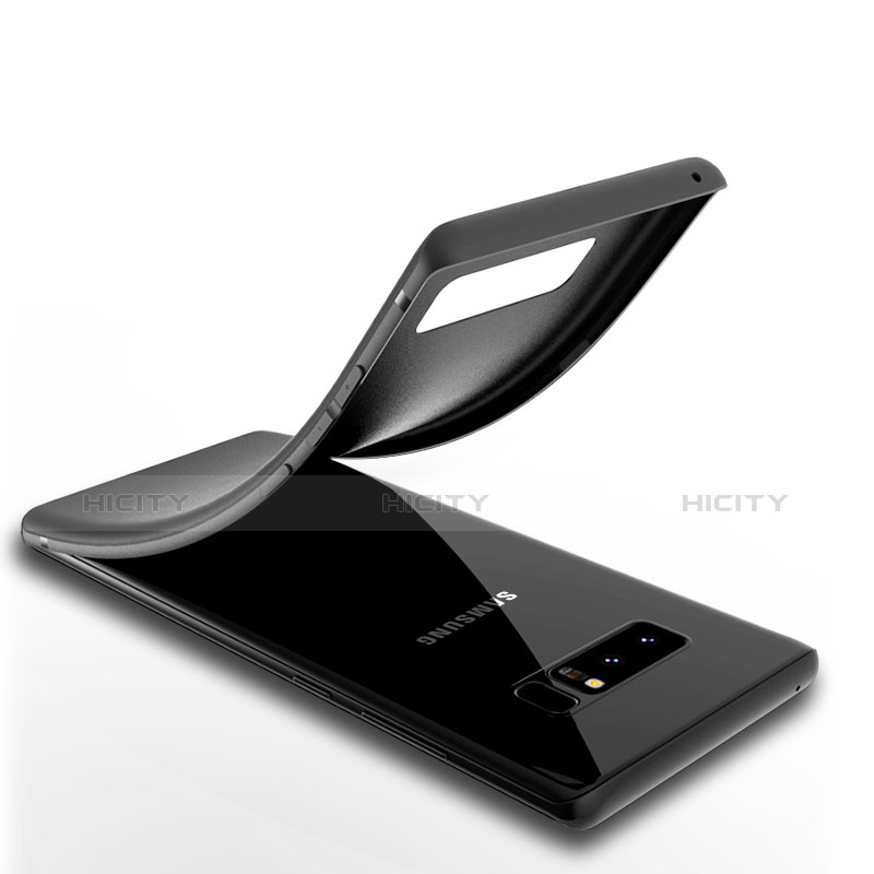 Funda Silicona Ultrafina Goma S03 para Samsung Galaxy Note 8 Duos N950F Negro