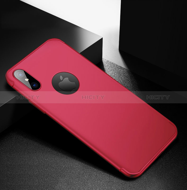 Funda Silicona Ultrafina Goma S04 para Apple iPhone Xs Max Rojo