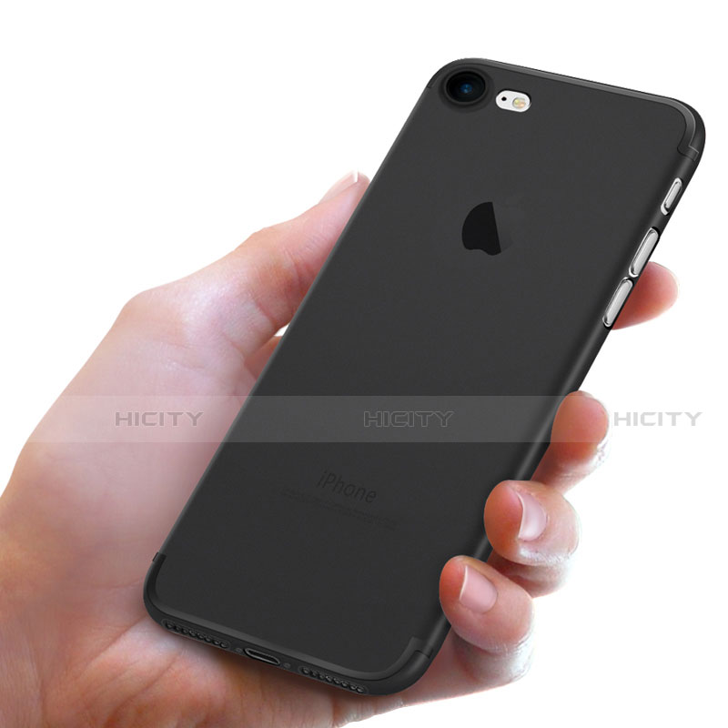 Funda Silicona Ultrafina Goma S05 para Apple iPhone SE (2020) Negro