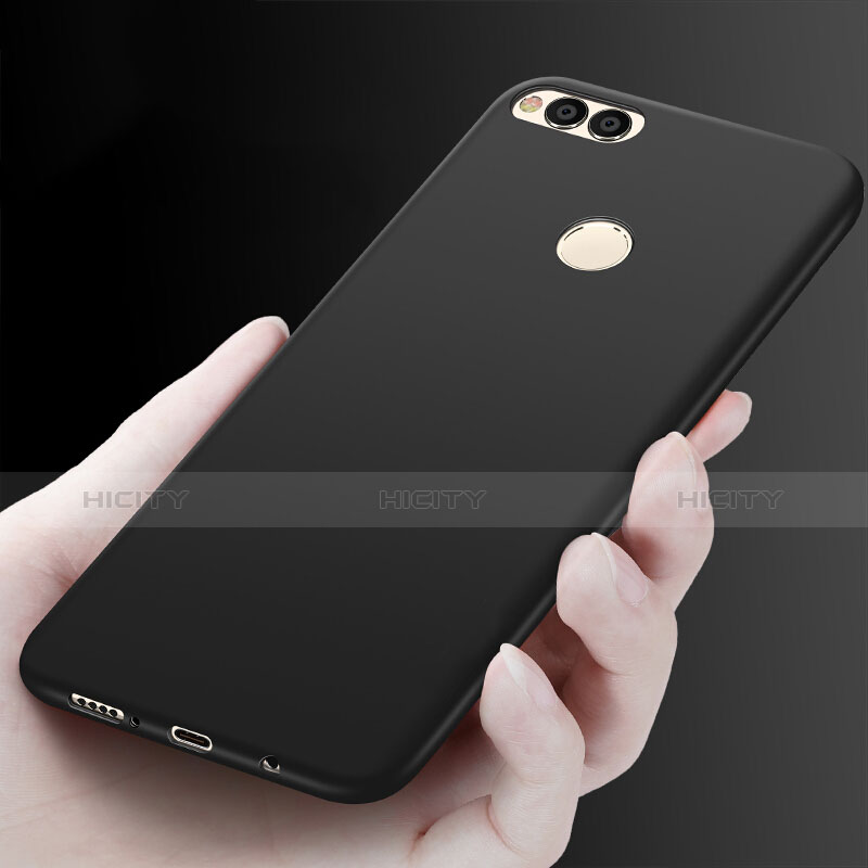 Funda Silicona Ultrafina Goma S05 para Huawei Honor Play 7X Negro