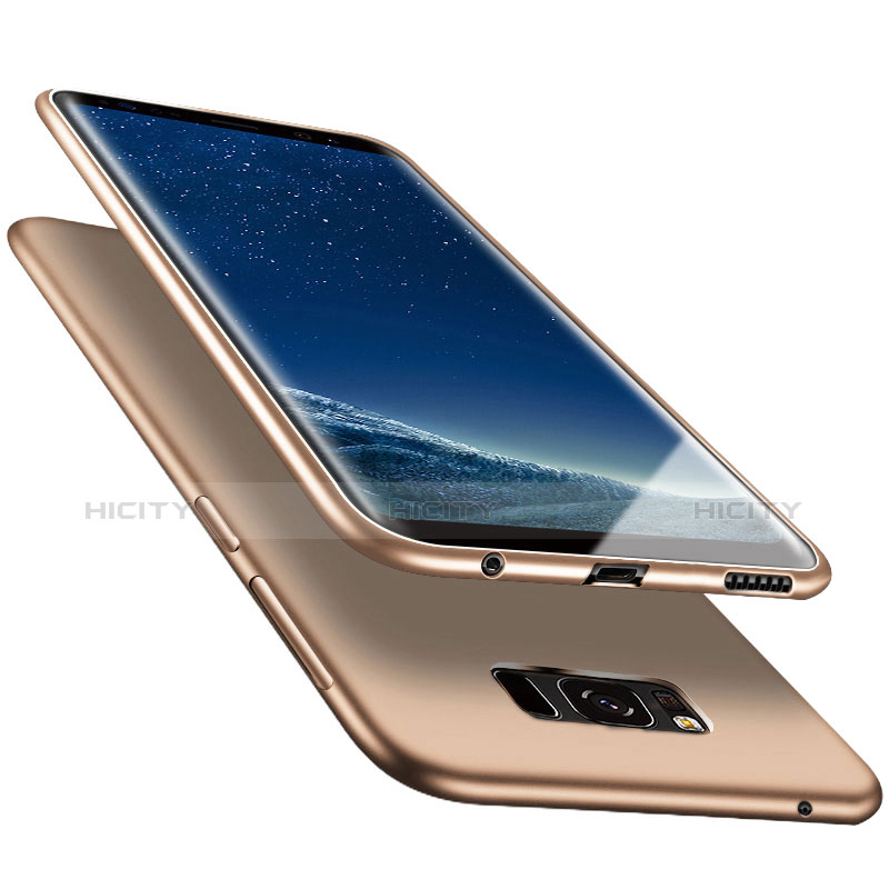 Funda Silicona Ultrafina Goma S06 para Samsung Galaxy S8 Oro