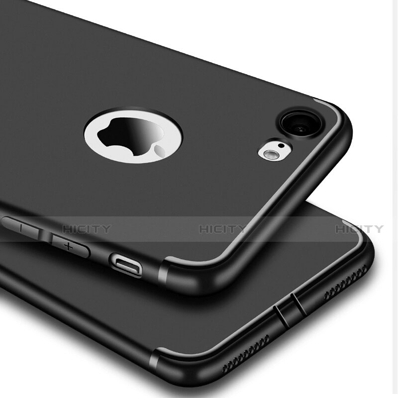 Funda Silicona Ultrafina Goma S07 para Apple iPhone SE (2020) Negro