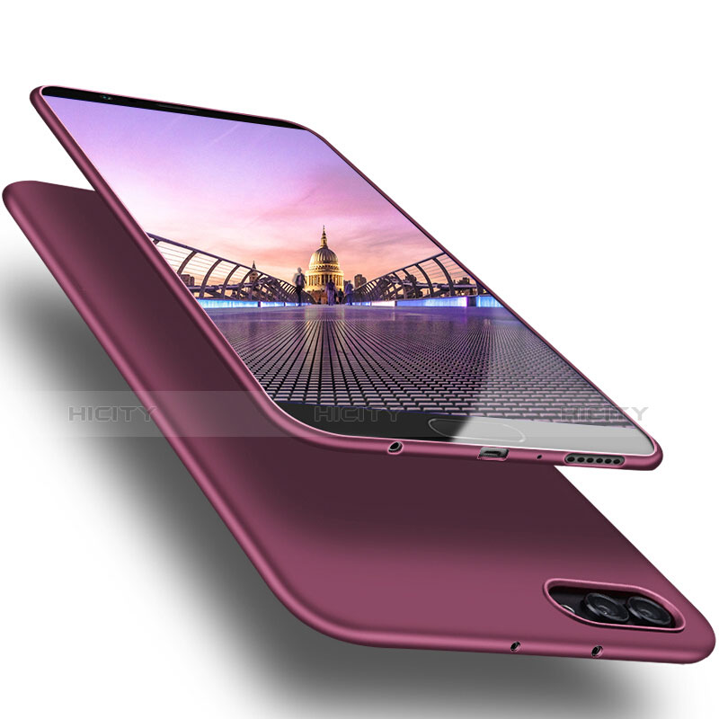 Funda Silicona Ultrafina Goma S07 para Huawei Honor V10 Morado