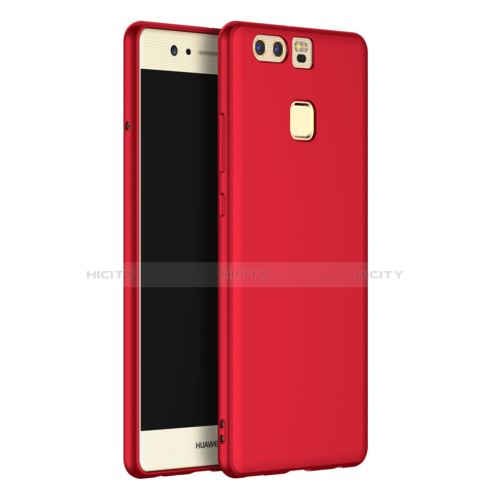 Funda Silicona Ultrafina Goma S07 para Huawei P9 Plus Rojo