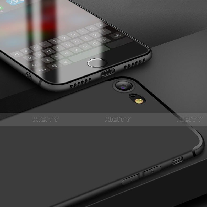 Funda Silicona Ultrafina Goma S08 para Apple iPhone SE3 ((2022)) Negro