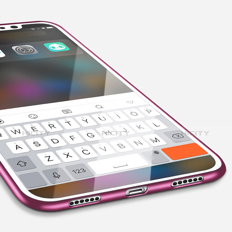 Funda Silicona Ultrafina Goma S16 para Apple iPhone Xs Max Morado