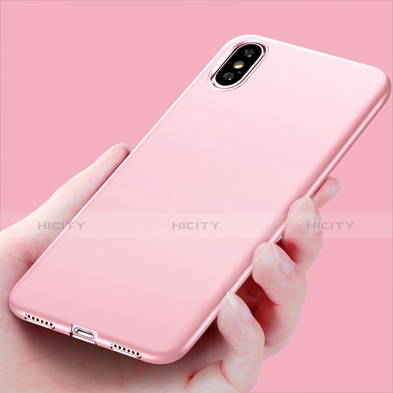 Funda Silicona Ultrafina Goma S16 para Apple iPhone Xs Max Rosa