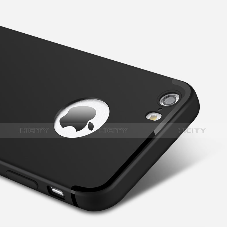 Funda Silicona Ultrafina Goma U01 para Apple iPhone 5S Negro
