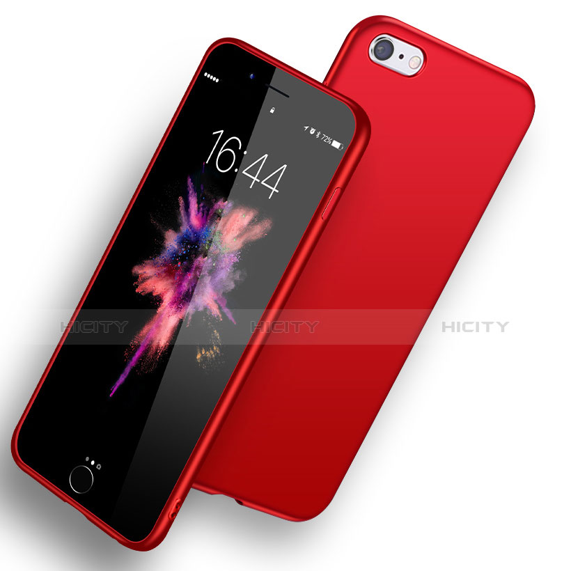 Funda Silicona Ultrafina Goma U10 para Apple iPhone 6S Rojo