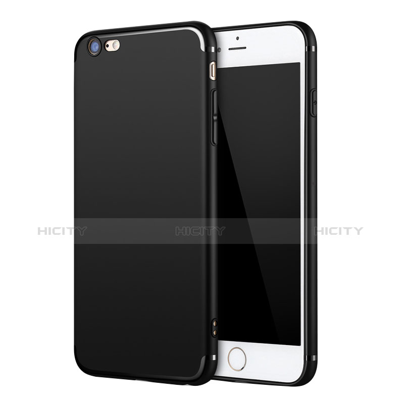 Funda Silicona Ultrafina Goma U11 para Apple iPhone 6S Negro