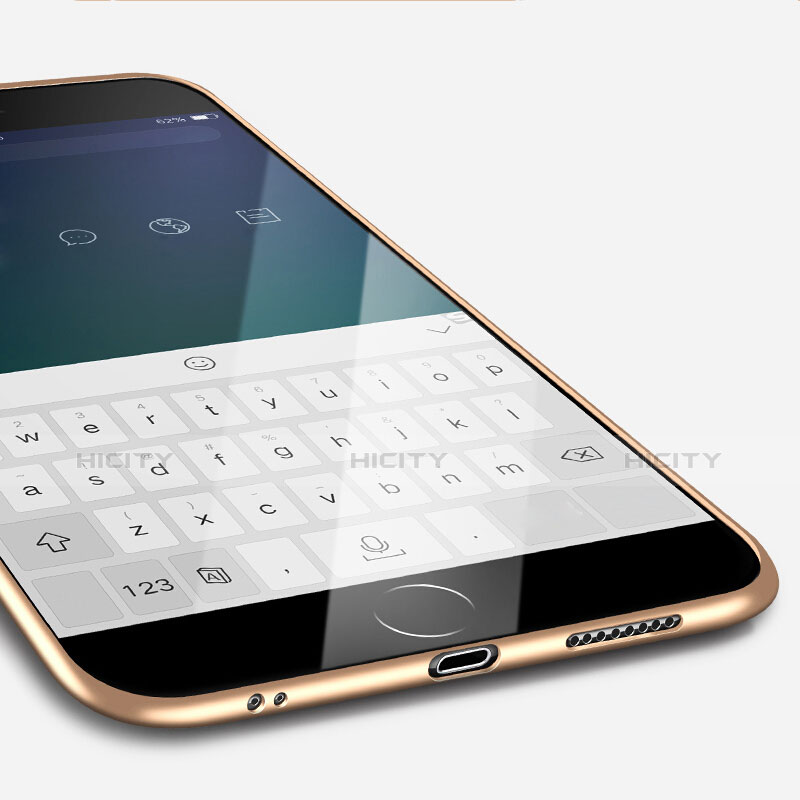 Funda Silicona Ultrafina Goma U14 para Apple iPhone 6S Oro